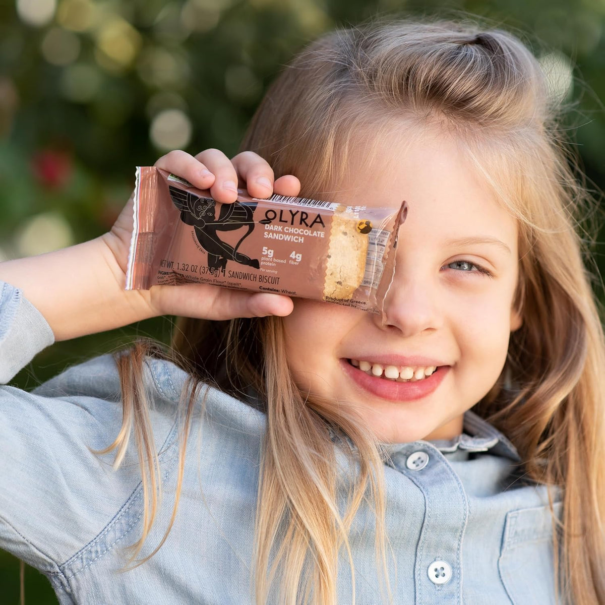 Olyra Creme Breakfast Biscuits - Dark Chocolate - Healthy Snacks for Kids and Adults, Low Sugar, High Fiber, Vegan Organic Cookies - Pack of 4