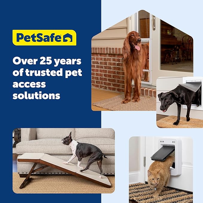 PetSafe Classic Replacement Flap - Maintains Weather Seal - Soft Tinted Vinyl Flap with Magnetic Closure - Compatible with Wall Entry & Patio Panel Pet Doors - Easy to Install - Medium