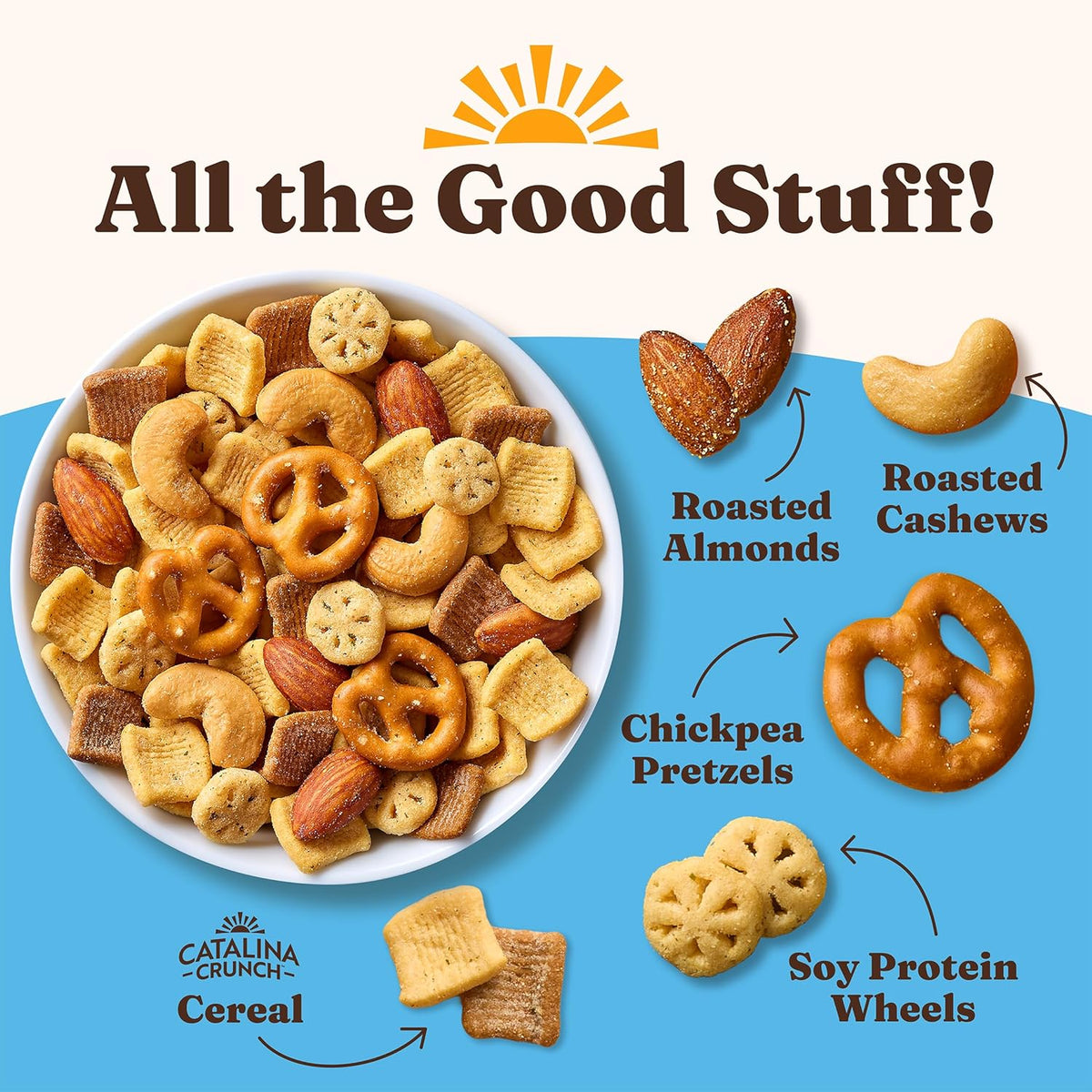Catalina Crunch Protein Snack Mix - 10g Protein, 1g Sugar per Serving - Good Source of Fiber, Gluten Free - Creamy Ranch, 5.25 Ounce Bag (Pack of 1) - Packaging May Vary