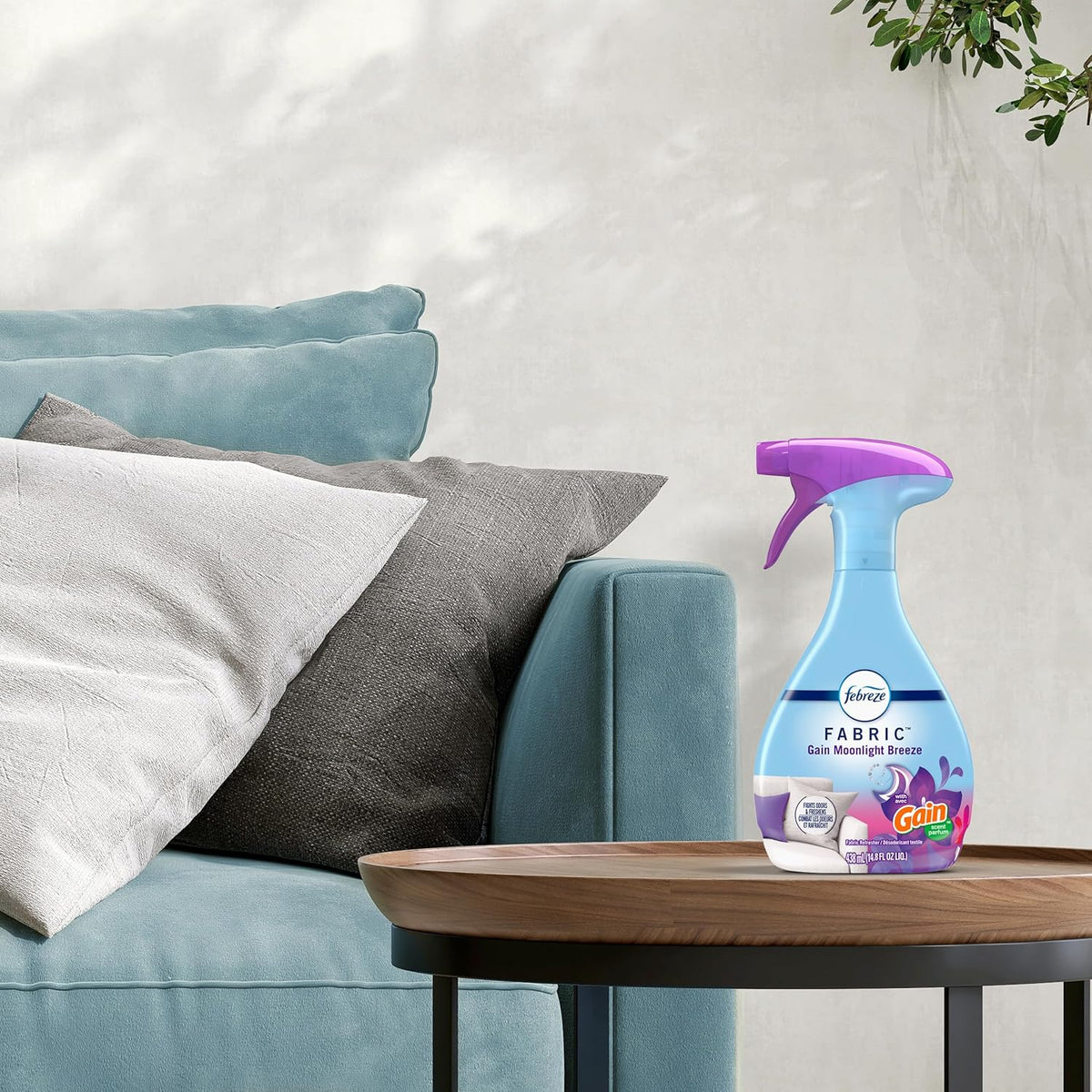 Odor-Fighting Fabric Refresher with Gain,Moonlight Breeze, 23.6 fl oz