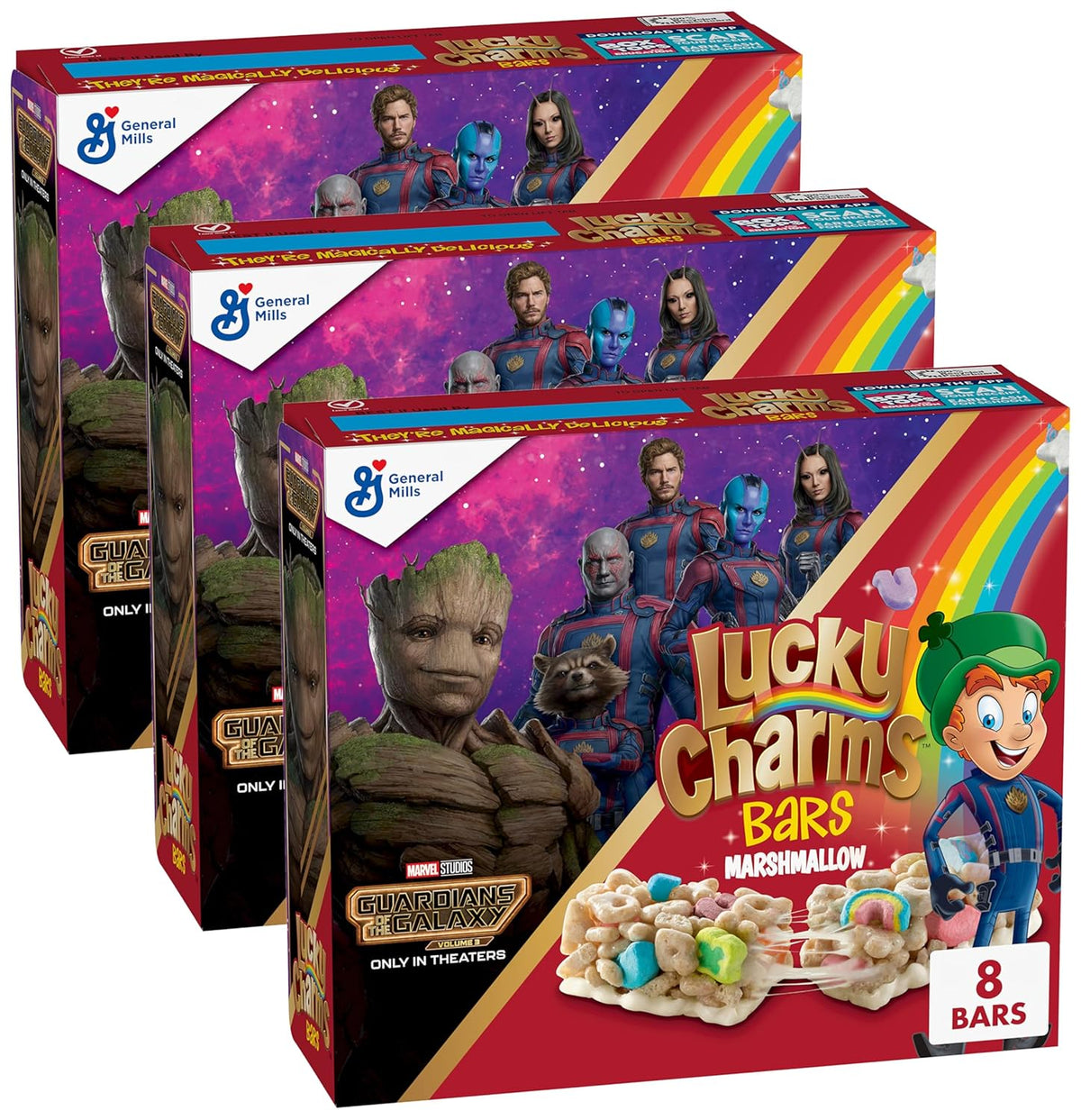 Lucky Charms Cereal Treat Bars, Snack Bars, Value Pack, 16 Ct, 13.6 oz