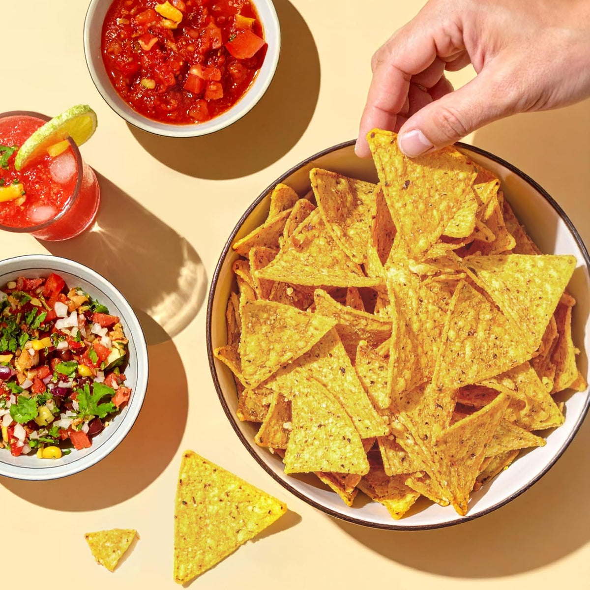 LATE JULY Snacks Garden Ranch Tortilla Chips, 6 Oz Bag