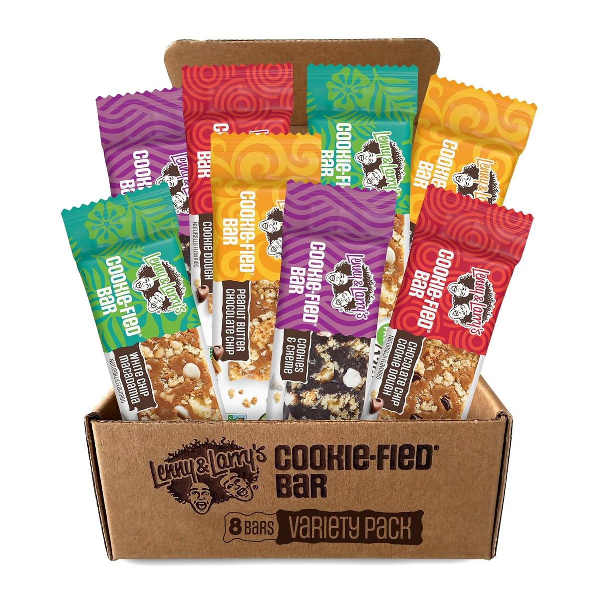 Lenny & Larry's Cookie-fied Protein Bar – Chocolate Almond Sea Salt Vegan Protein Bars 9x45g – Healthy Snacks with 12g Plant Protein & 5g Fiber – Gluten-Free Power Bar, Non-GMO & Vegan