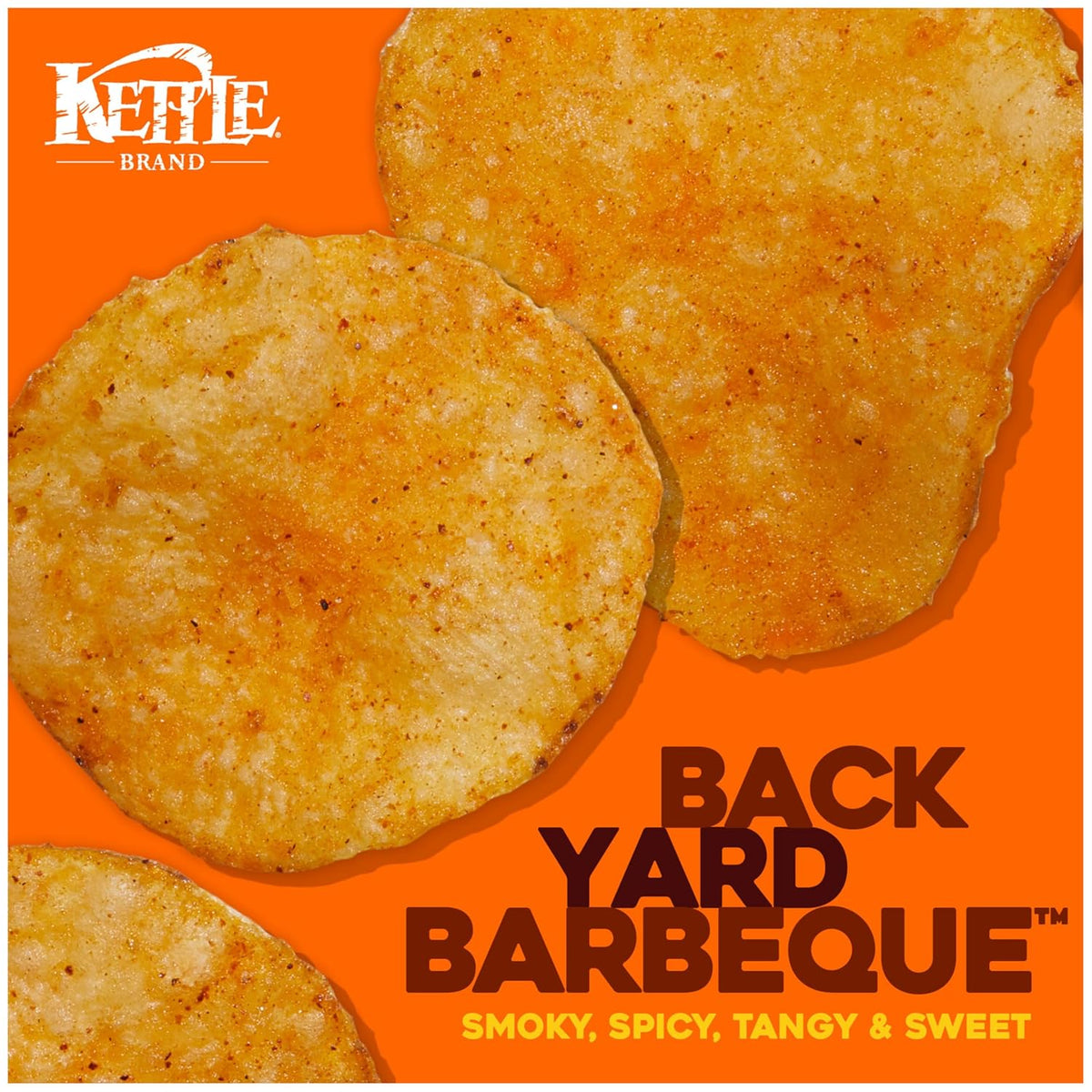 Kettle Brand Backyard Barbeque Kettle Potato Chips, Gluten-Free, Non-GMO, 7.5 oz Bag