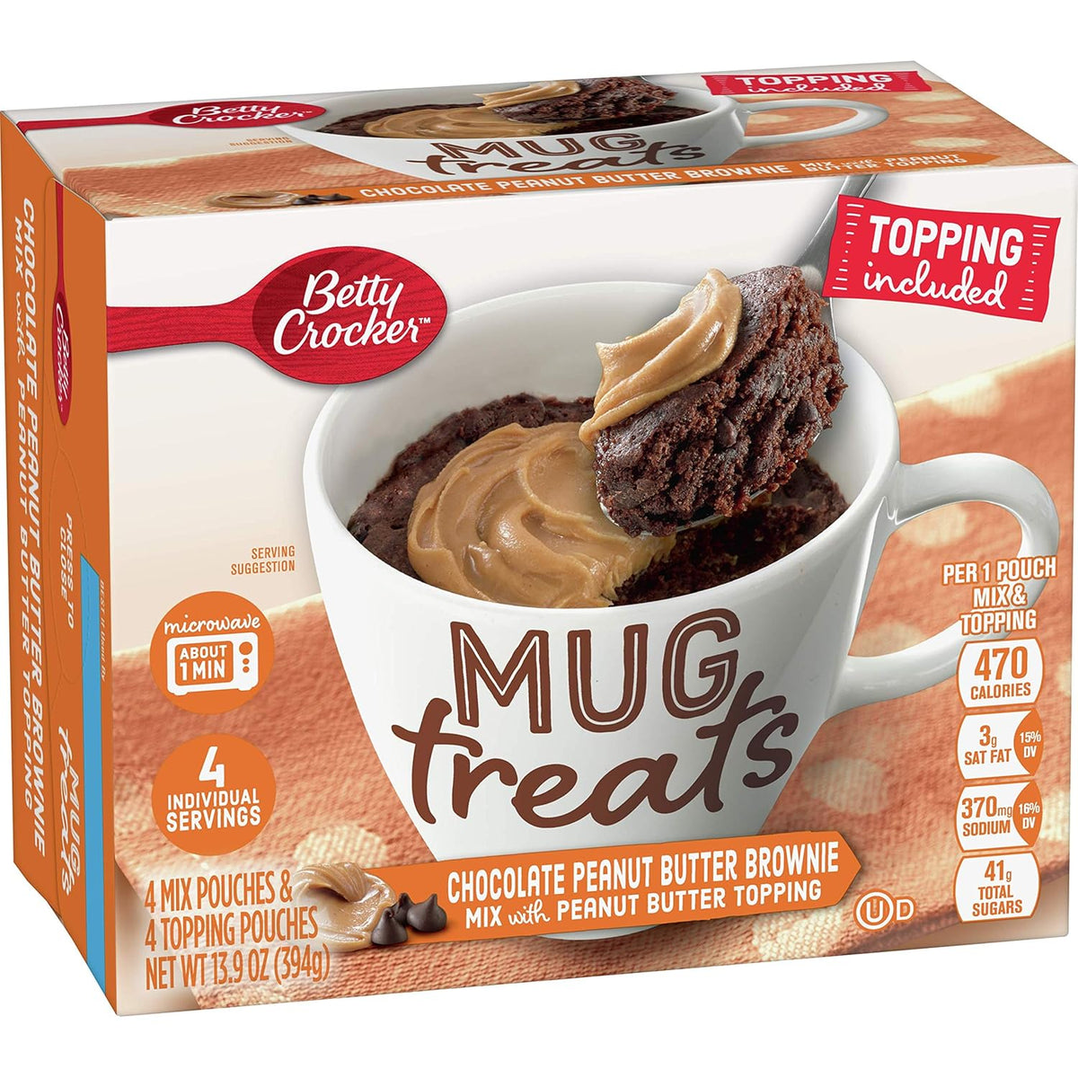 Betty Crocker Supreme Chocolate Chunk Brownie Mix, 18 oz