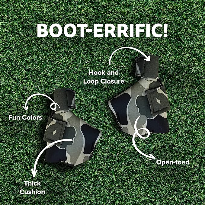Duck Shoes for Injured Feet – Protective Neoprene Footwear for Ducks, Protective Shoes for Birds with Injured feet, Bumblefoot Relief - XL, 5.75” Max. Inside Width - Gray Camouflage